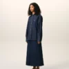 Blue Denim Cotton Ami De Coeur Shirt Blue Denim Cotton Ami De Coeur Shirt