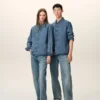 Blue Denim Cotton Ami De Coeur Shirt Blue Denim Cotton Ami De Coeur Shirt