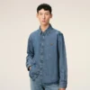 Blue Denim Cotton Ami De Coeur Shirt Blue Denim Cotton Ami De Coeur Shirt