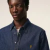 Blue Denim Cotton Ami De Coeur Shirt Blue Denim Cotton Ami De Coeur Shirt