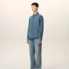 Blue Denim Cotton Ami De Coeur Shirt Blue Denim Cotton Ami De Coeur Shirt