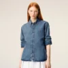 Blue Denim Cotton Ami De Coeur Shirt Blue Denim Cotton Ami De Coeur Shirt