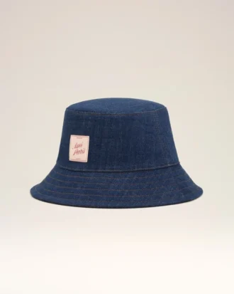 Blue Denim Cotton Ami Paris Heritage Patch Hat