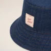 Blue Denim Cotton Ami Paris Heritage Patch Hat Blue Denim Cotton Ami Paris Heritage Patch Hat
