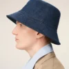 Blue Denim Cotton Ami Paris Heritage Patch Hat Blue Denim Cotton Ami Paris Heritage Patch Hat
