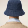 Blue Denim Cotton Ami Paris Heritage Patch Hat Blue Denim Cotton Ami Paris Heritage Patch Hat