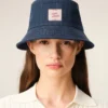 Blue Denim Cotton Ami Paris Heritage Patch Hat Blue Denim Cotton Ami Paris Heritage Patch Hat