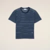 Blue Striped Cotton Ami De Coeur T-Shirt