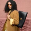 Black Cow Leather Mimi Bag