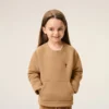 Brown Cotton Ami De Coeur Crewneck Sweatshirt
