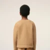 Brown Cotton Ami De Coeur Crewneck Sweatshirt