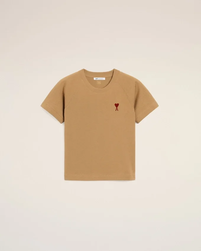 Brown Cotton Ami De Coeur T-Shirt Brown Cotton Ami De Coeur T-Shirt