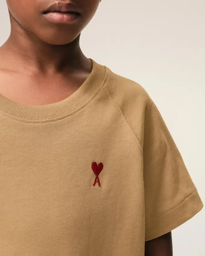Brown Cotton Ami De Coeur T-Shirt Brown Cotton Ami De Coeur T-Shirt