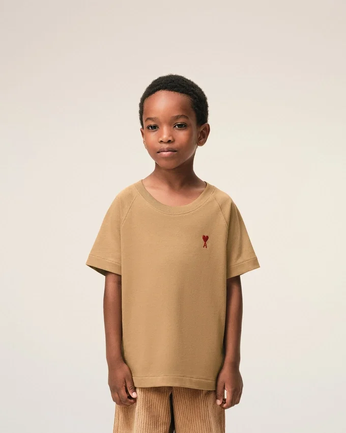 Brown Cotton Ami De Coeur T-Shirt Brown Cotton Ami De Coeur T-Shirt