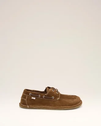 Brown Cow Leather Boat Shoes