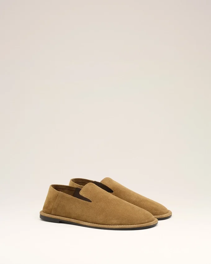 Brown Cow Leather Midi Slippers Brown Cow Leather Midi Slippers