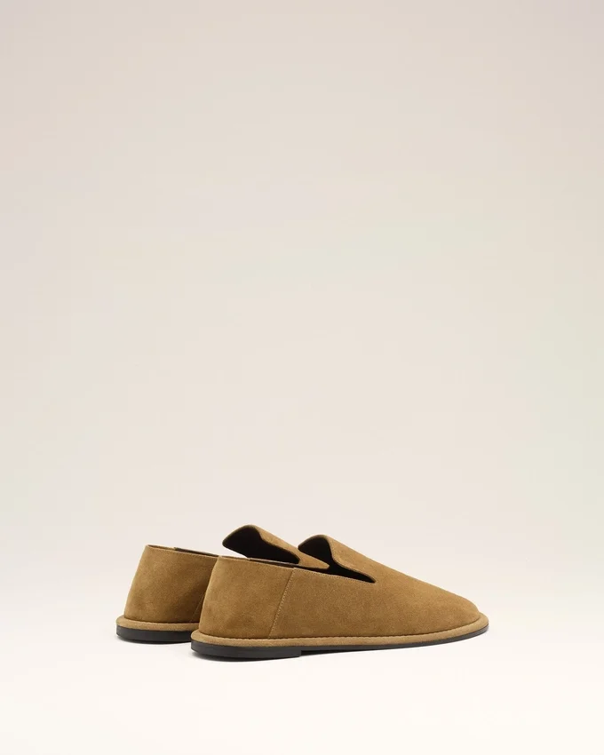 Brown Cow Leather Midi Slippers Brown Cow Leather Midi Slippers