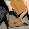 Brown Cow Leather Small Mimi Bag