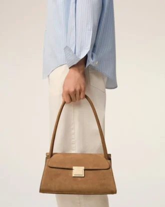 Brown Cow Leather Small Mimi Bag