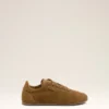 Brown Cow Leather Soft Sneakers