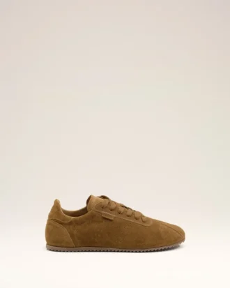 Brown Cow Leather Soft Sneakers