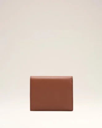 Brown Cowhide Leather Ami De Coeur Bifold Wallet
