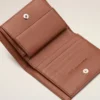 Brown Cowhide Leather Ami De Coeur Bifold Wallet Brown Cowhide Leather Ami De Coeur Bifold Wallet