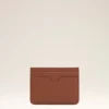 Brown Cowhide Leather Ami De Coeur Card Holder Brown Cowhide Leather Ami De Coeur Card Holder