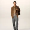 Brown Leather Overshirt