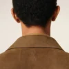Brown Leather Overshirt