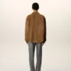 Brown Leather Overshirt