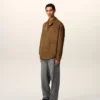 Brown Leather Overshirt