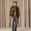 Brown Leather Overshirt