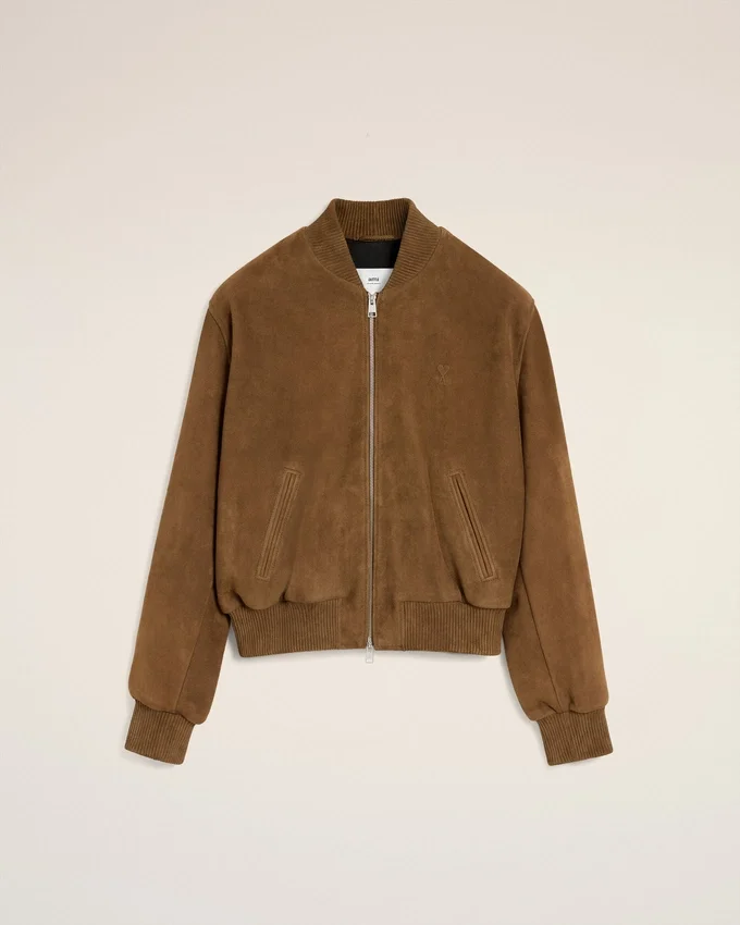 Brown Leather Zipped Jacket Brown Leather Zipped Jacket