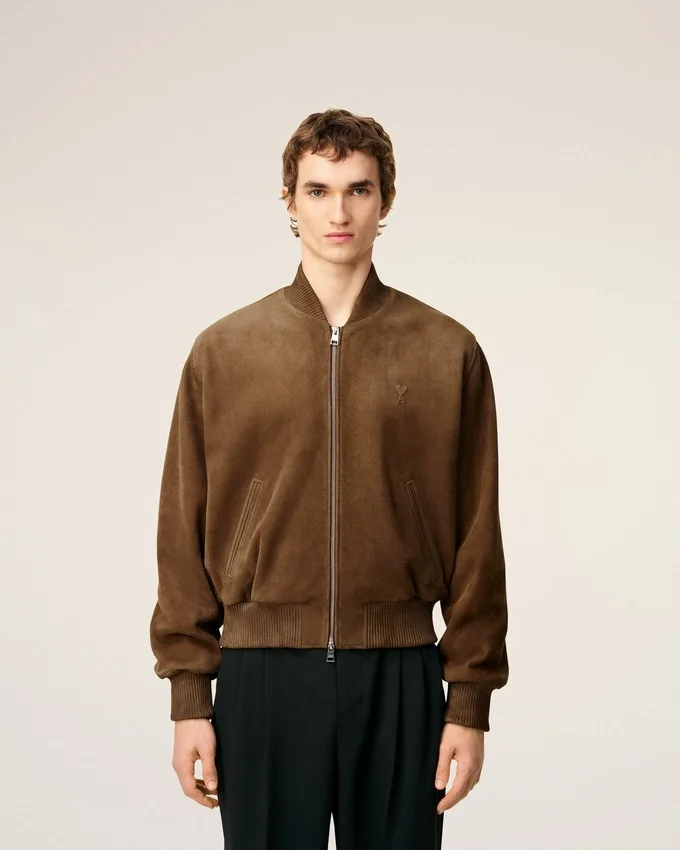 Brown Leather Zipped Jacket Brown Leather Zipped Jacket