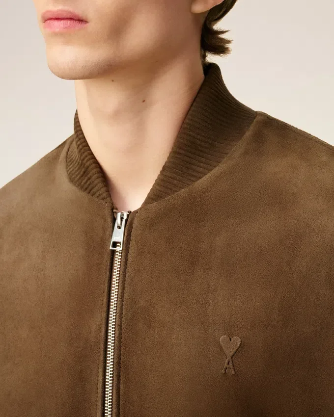 Brown Leather Zipped Jacket Brown Leather Zipped Jacket
