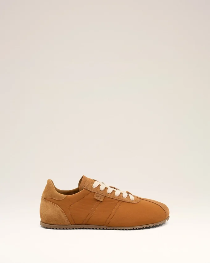 Brown Nylon Soft Sneakers Brown Nylon Soft Sneakers
