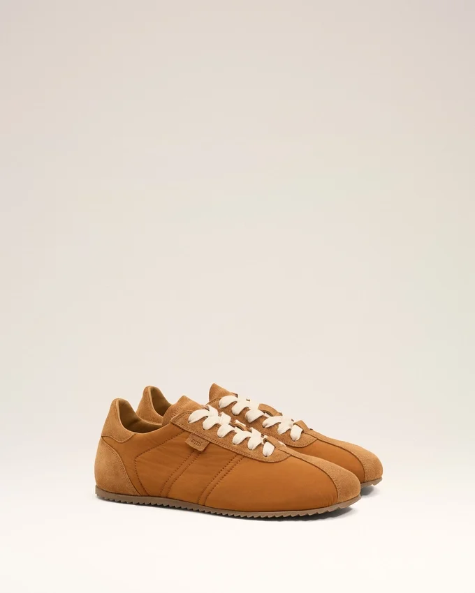 Brown Nylon Soft Sneakers Brown Nylon Soft Sneakers
