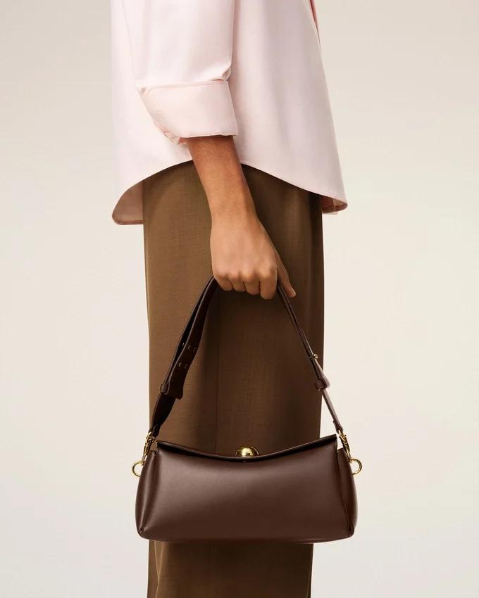 Brown Smooth Leather Carrousel Bag Brown Smooth Leather Carrousel Bag
