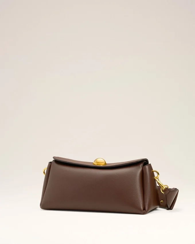 Brown Smooth Leather Carrousel Bag Brown Smooth Leather Carrousel Bag