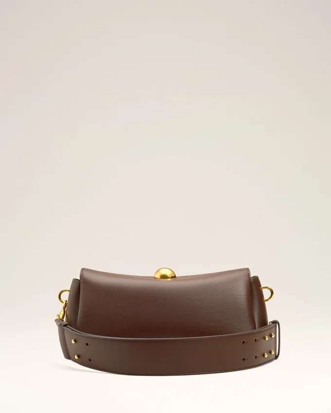 Brown Smooth Leather Carrousel Bag Brown Smooth Leather Carrousel Bag
