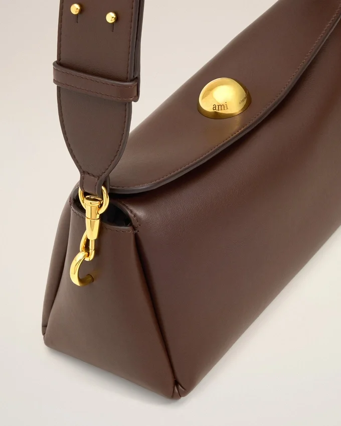 Brown Smooth Leather Carrousel Bag Brown Smooth Leather Carrousel Bag