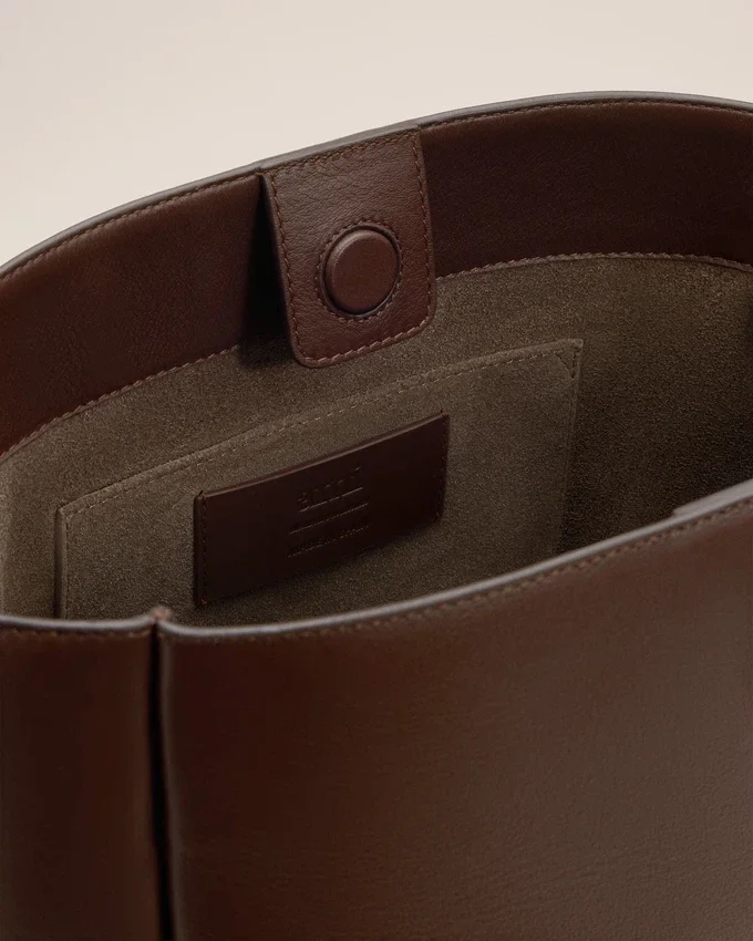 Brown Smooth Leather Carrousel Bucket Bag Brown Smooth Leather Carrousel Bucket Bag