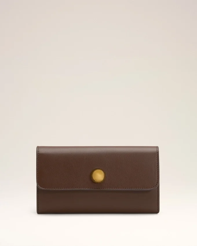 Brown Smooth Leather Carrousel Continental Wallet Brown Smooth Leather Carrousel Continental Wallet