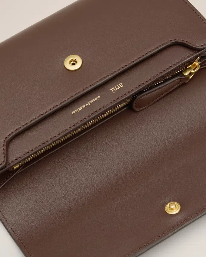 Brown Smooth Leather Carrousel Continental Wallet Brown Smooth Leather Carrousel Continental Wallet