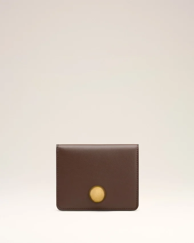 Brown Smooth Leather Carrousel Folded Wallet Brown Smooth Leather Carrousel Folded Wallet