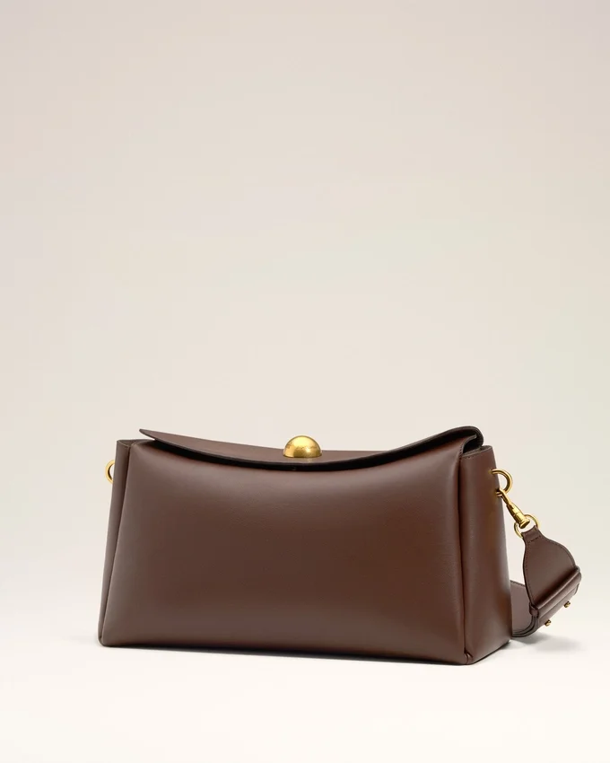 Brown Smooth Leather Carrousel Medium Bag Brown Smooth Leather Carrousel Medium Bag