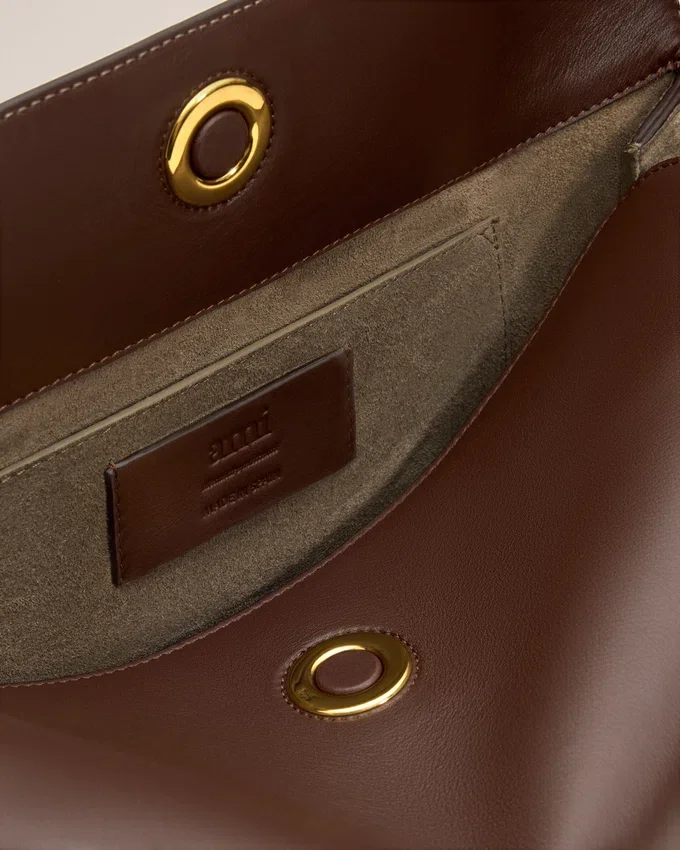 Brown Smooth Leather Carrousel Medium Bag Brown Smooth Leather Carrousel Medium Bag