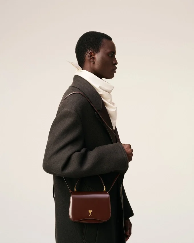 Burgundy Glazed Leather Handle Paris Paris Bag Burgundy Glazed Leather Handle Paris Paris Bag