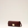 Burgundy Smooth Leather Mimi Pouch